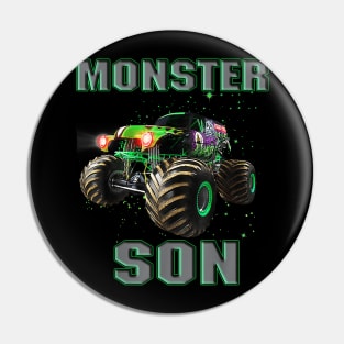 Monster Truck Son Monster Truck Are My Jam Truck Lovers Pin