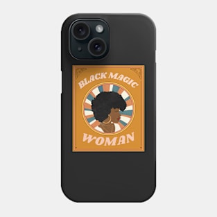 Black Magic Woman (retro empowered woman) Phone Case