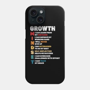 Growth Mindset Definition - Motivational Quote Inspiration Phone Case