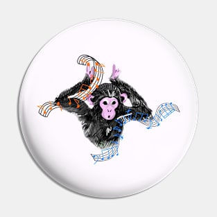 Dancing Monkey Pin