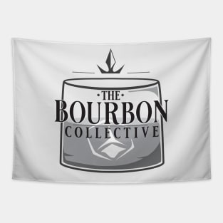 The Bourbon Collective Rocks Glass Logo - Black Text Tapestry