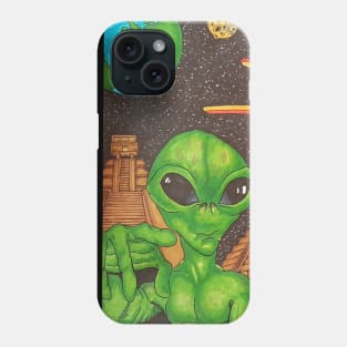 UFO Weird Alien World Phone Case