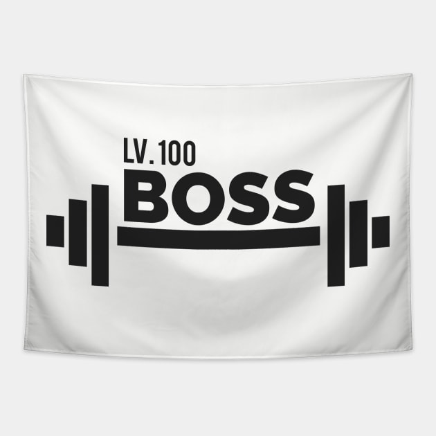 Lv. 100 Boss black Tapestry by tottlekopp