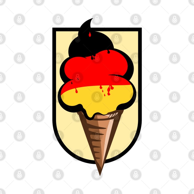 German flag funny ice cream by mailboxdisco