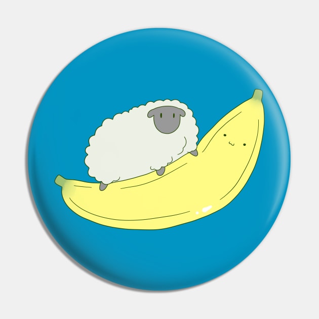 Sheep and Giant Banana Pin by saradaboru