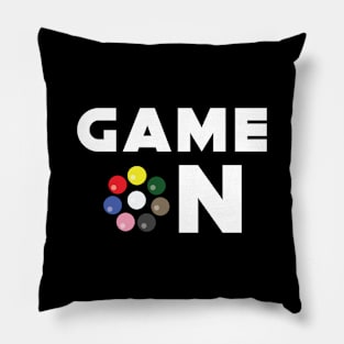 Game On - Funny Snooker Design Pillow