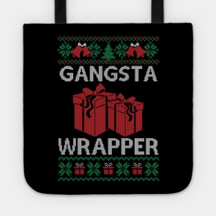 Gangsta Wrapper Ugly Christmas, Funny Christmas Gift Tote