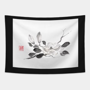 White queen sumi-e painting Tapestry