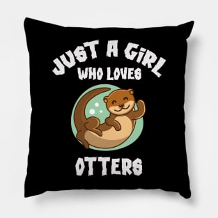 Otter gifts for otter lovers ,her Otter half Pillow