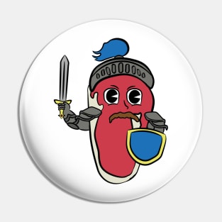 Sir Loin the sirloin steak knight Pin