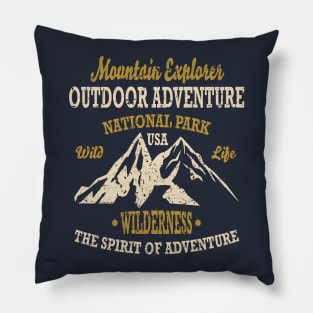 Mountain Explorer Adventure Spirit Pillow