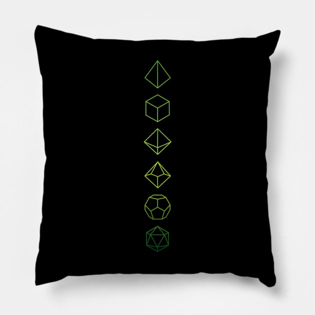 RPG Dice Necromancer Pillow by SimonBreeze