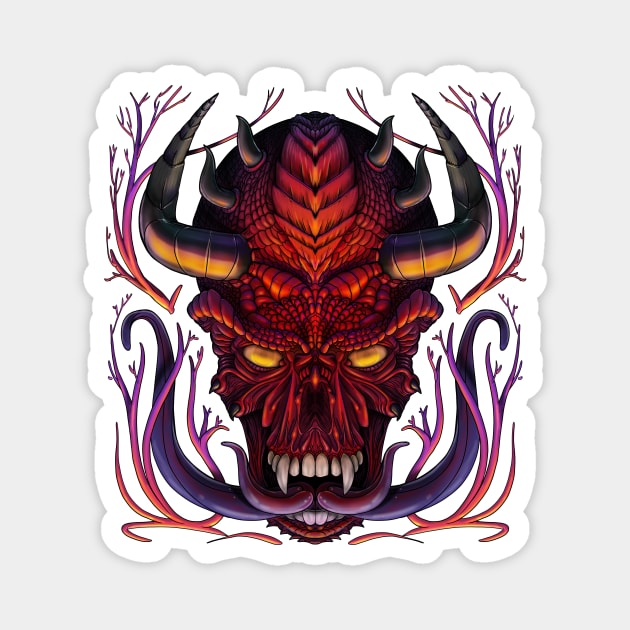 Demon Skull Magnet by Andoro