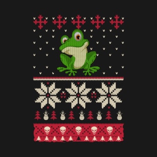 Frog And Chirstmas T-Shirt