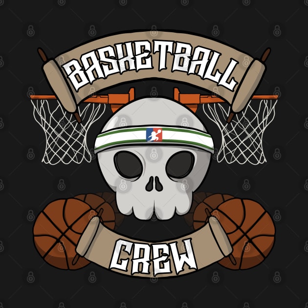 Basketball Jolly Roger pirate flag by RampArt