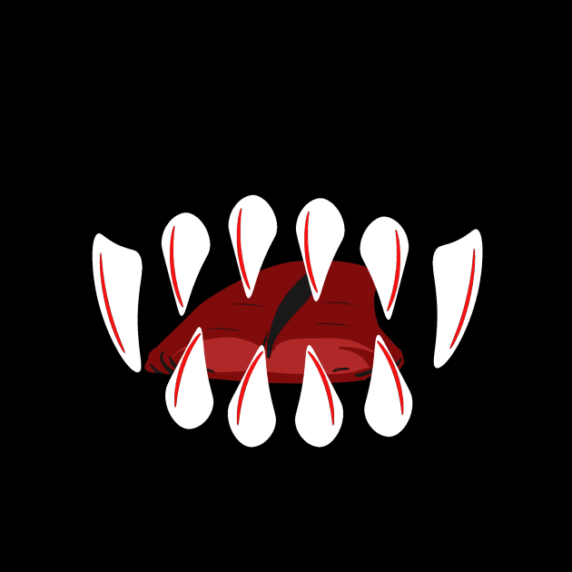 Creepy Teeth Horror Halloween Fun by shirtontour