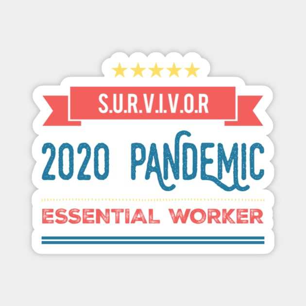 2020 Pandemic Essential Worker Magnet by The Hvac Gang