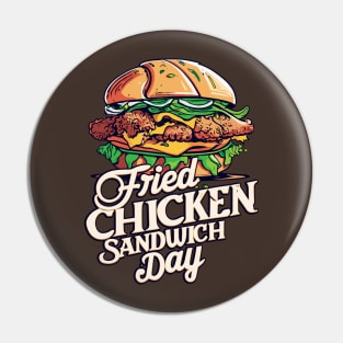 National Fried Chicken Sandwich Day – November Pin