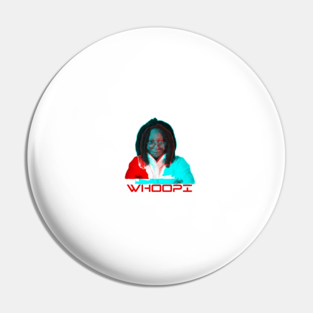 Whoopi Goldberg Pin by KoumlisArt