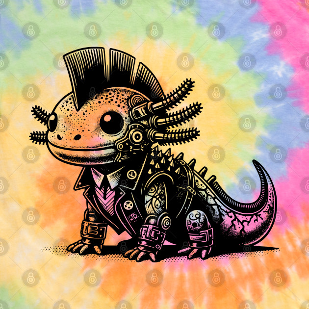 Gothic Punk Axolotl by DreamSage