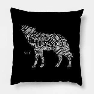 Wild Wood Wolf Pillow