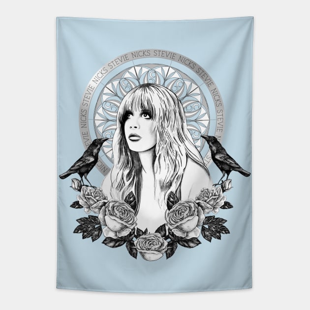 Stevie Nicks Angel Of Dreams Icon Tapestry by LittleBunnySunshine