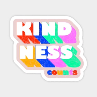 KINDNESS counts typography Magnet