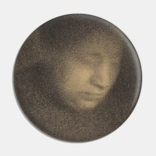 Madame Seurat, the Artist's Mother by Georges-Pierre Seurat Pin