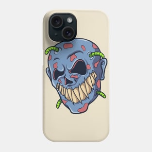 zombie head scary Phone Case