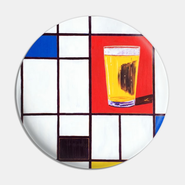 Piet Mondrian's Pint Pin by realartisbetter