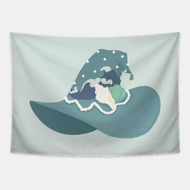 Neptune Witch Hat Tapestry by littlemoondance