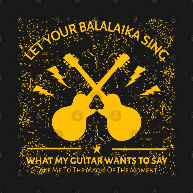 Guitar Lovers Yellow Grunge by radeckari25