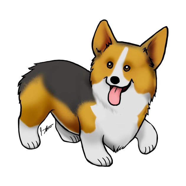 Dog - Pembroke Welsh Corgi - Sable by Jen's Dogs Custom Gifts and Designs