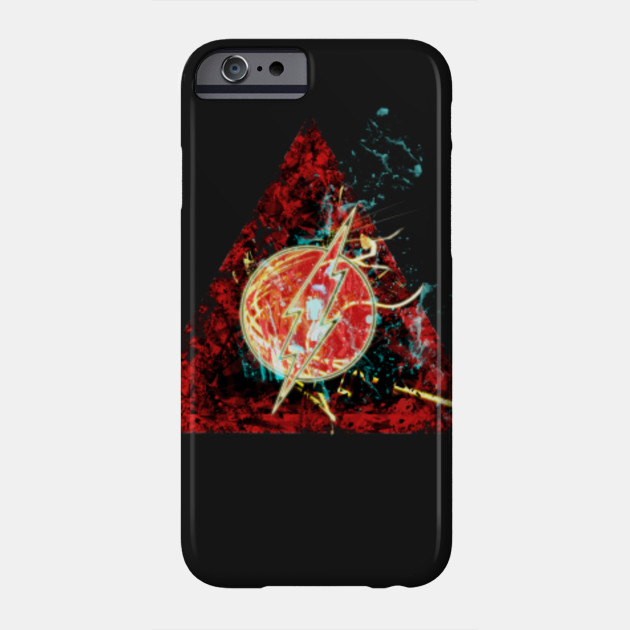 The Flash Logo Digital Painting The Flash Phone Case Teepublic
