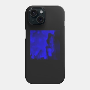 Blue watercolor paint Phone Case