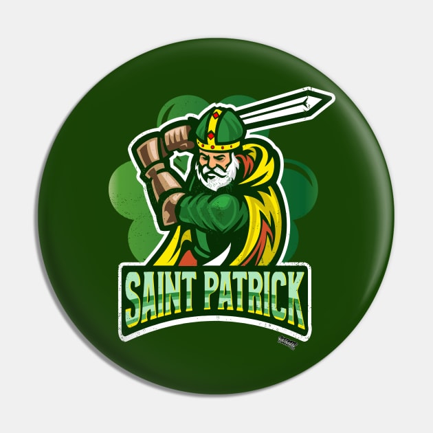 Saint Patrick Pin by SpottydoggCreatives