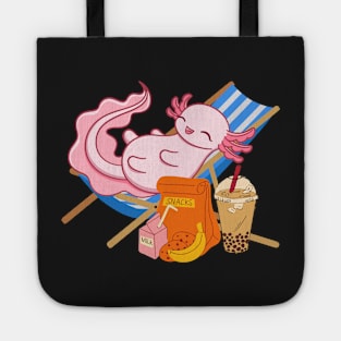 Sweet chilling Axolotl Mexican walking fish Tote