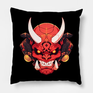 Blazeclad Oni Warrior Pillow