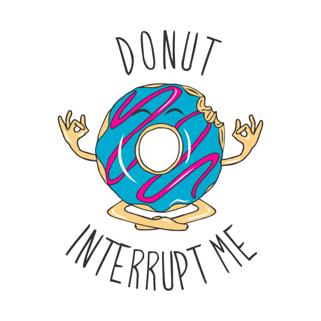 A Donut Doing Yoga by FreckleFaceDoodles