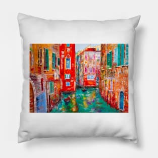 The Streets of Venice Pillow