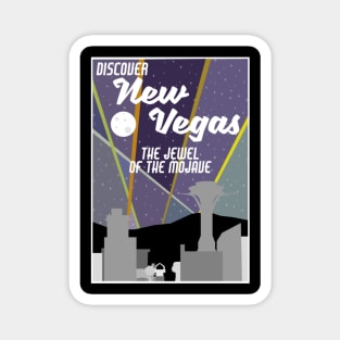 Vintage New Vegas Skyline Magnet