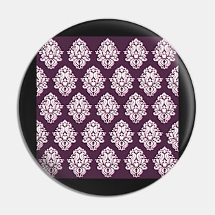 Violet color block printed effect all over pattern Pin