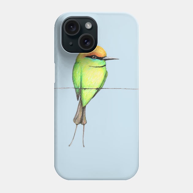 Green bee eater Phone Case by Bwiselizzy
