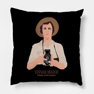 Vivian Maier - Master of the Unseen: Revelations in Monochrome Pillow