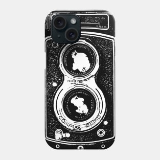 Vintage Black Camera Vector Illustration Phone Case