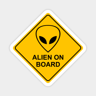 Alien on Board Magnet