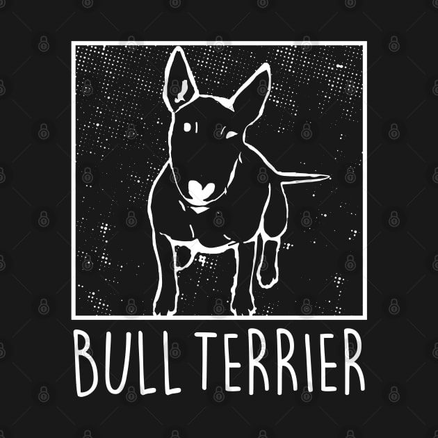 Bull Terrier Lover (Black Tee) by SmithyJ88