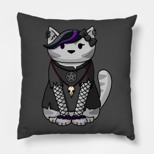 Goth Cat Pillow