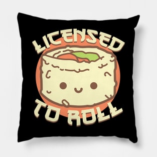 Licensed to roll sushi - Sushiya Pillow
