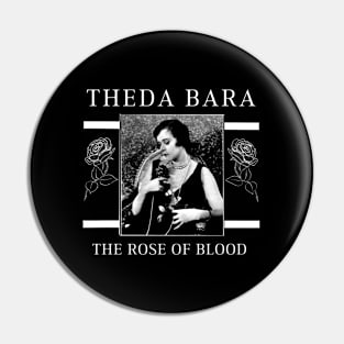 Theda Bara vamp vampire The Rose of Blood Pin